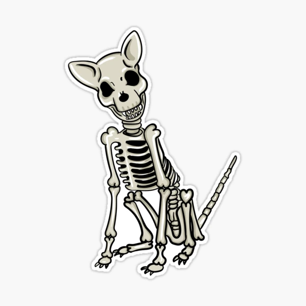 Skeleton Dog | Sticker