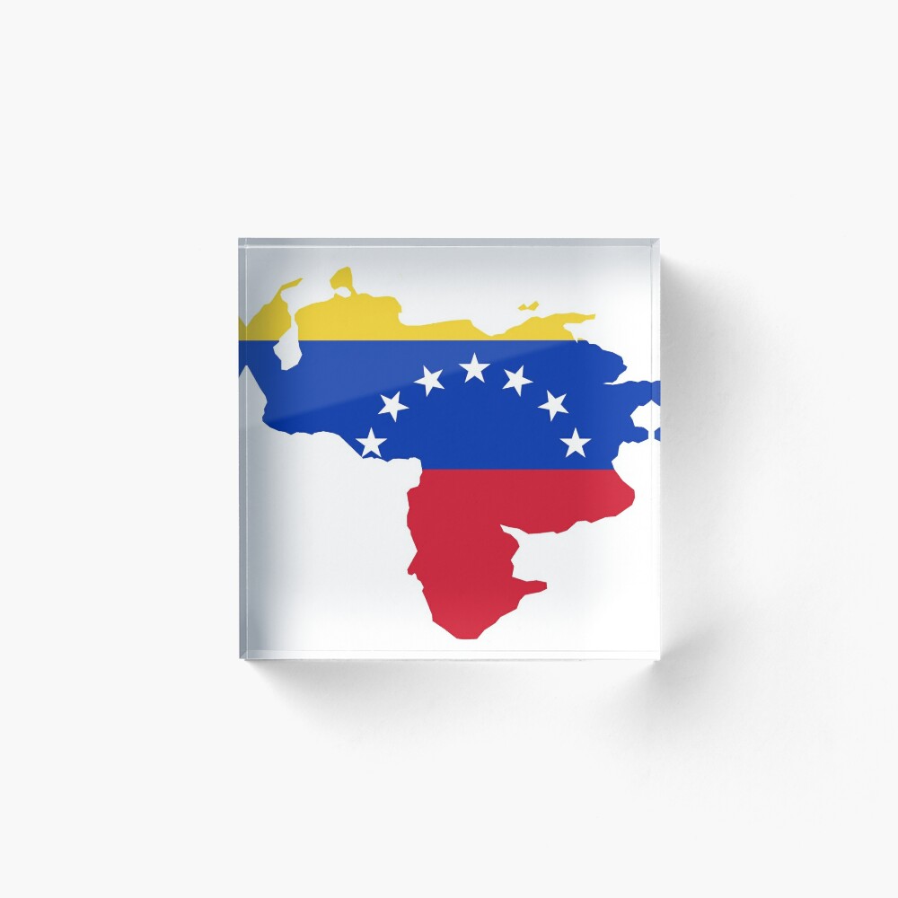 Venezuela map flag