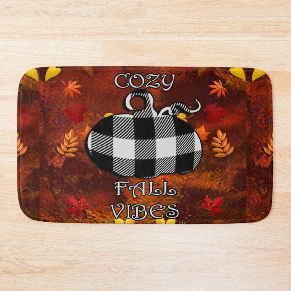 Item preview, Cute Fall design and quote saying, COZY FALL VIBES, Autumn Gifts designed and sold by Cute & Sassy Custom Gifting Boutiques.