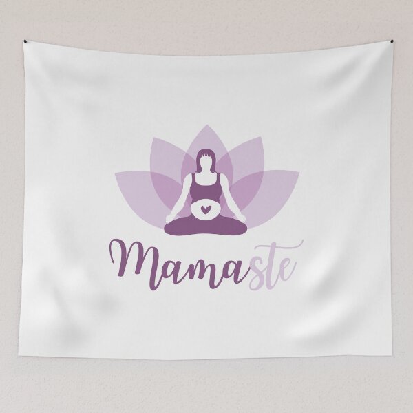 Item preview, Yoga Pregnant Mom | Namaste Mamaste for mothers designed and sold by Cari-Graphy.