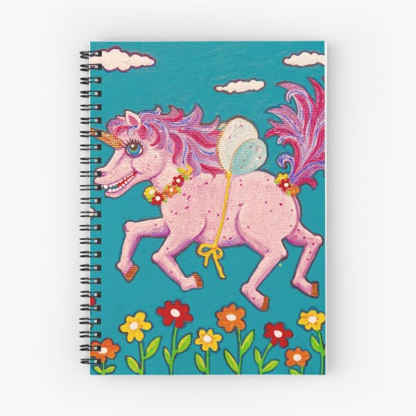 Item preview, Happy Flying Pink Unicorn designed and sold by Soozie Wray.