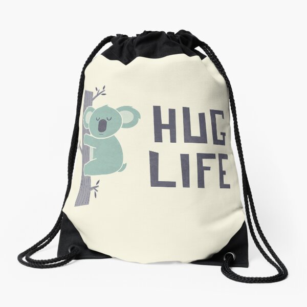 Hug Life Drawstring Bag