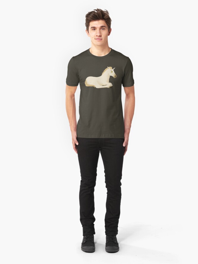 T-shirt ajusté ''Licorne - enfant' : autre vue