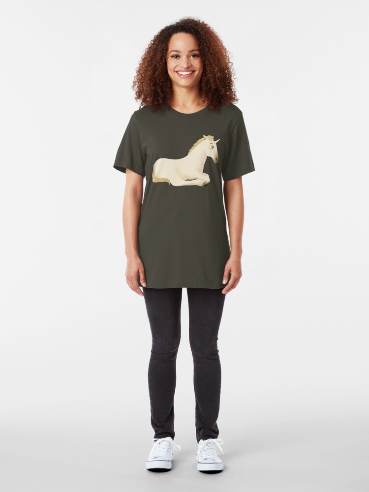 T-shirt ajusté ''Licorne - enfant' : autre vue