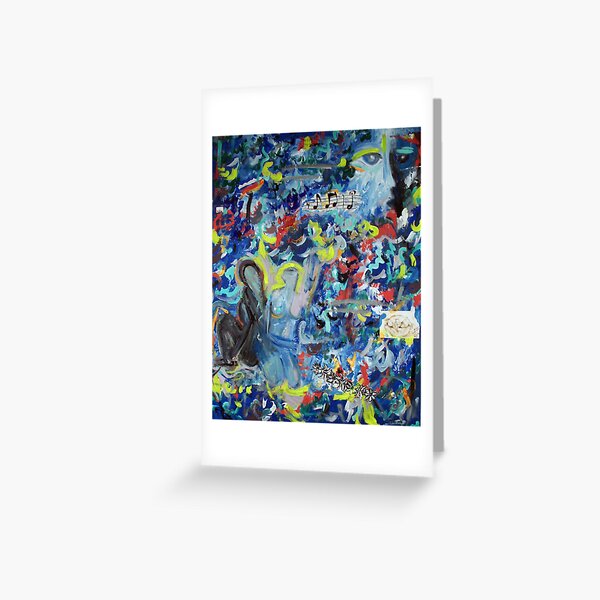 Blue Days In L.A Greeting Card