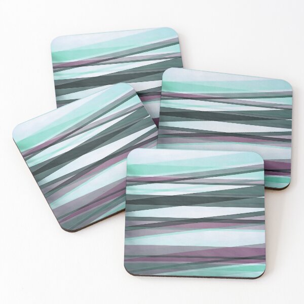 Item preview, Semi Transparent Layers In Aqua Burgundy and Grey designed and sold by taiche.