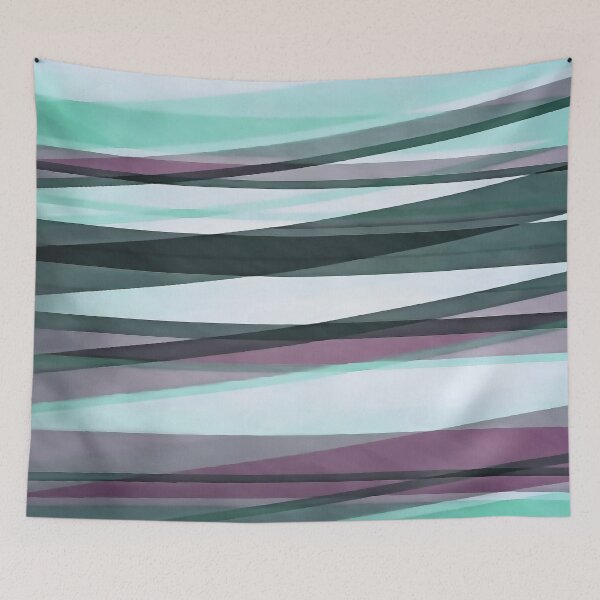Item preview, Semi Transparent Layers In Aqua Burgundy and Grey designed and sold by taiche.