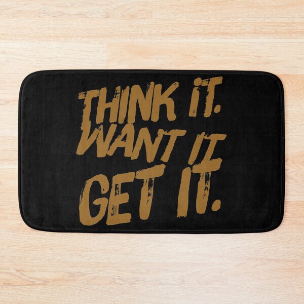 Item preview, Motivational Inspirational and Positive quote - Think it Want it Get it typography text art by Word Fandom - wordfandom designed and sold by Kerry Pritchard.