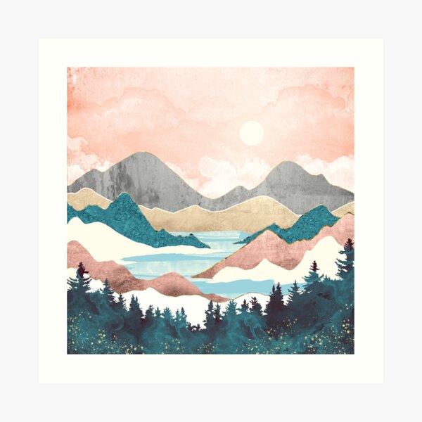 Lake Sunrise Art Print