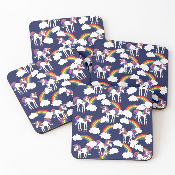 Item preview, Rainbow Unicorns Pattern designed and sold by FrictionMaxxing.