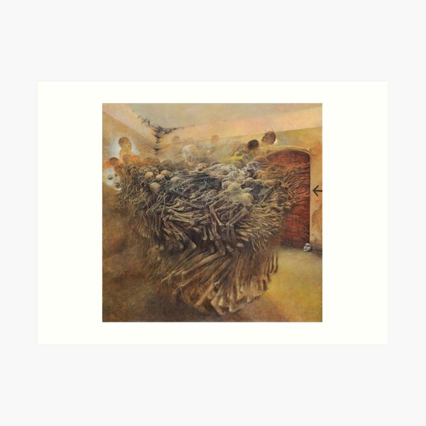 Untitled Nightmarish painting - cursed painting Art Print