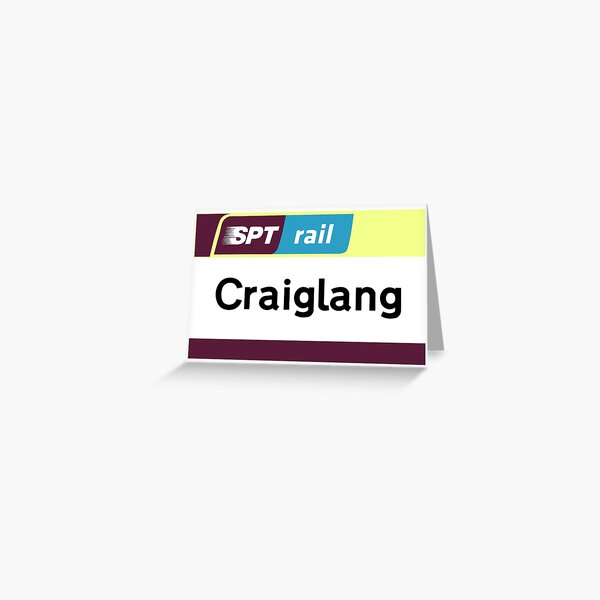 Craiglang Station Sign Greeting Card