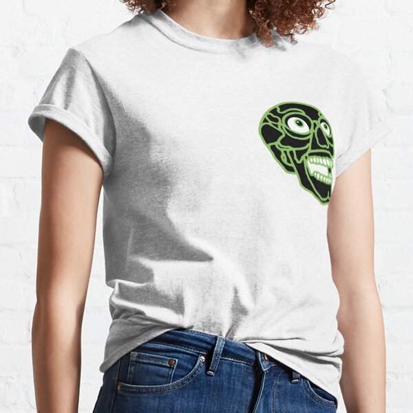 Pocket Black Skull Classic T-Shirt