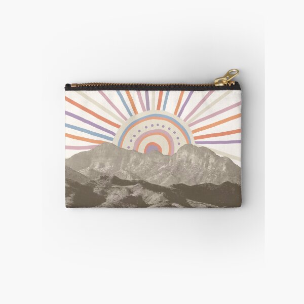 Item preview, Summerlin Mountain // Picture of an Abstract Vintage Mountain Range and a Summer Happy Sun Vibe Drawing designed and sold by desertxpalm.