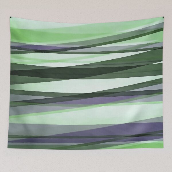 Item preview, Semi Transparent Layers In Green Lime and Lavender designed and sold by taiche.