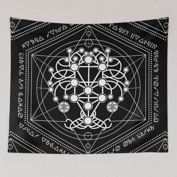 Item preview, Kabbalah The Tree of Life Sacred Geometry Ornament designed and sold by k9printart.