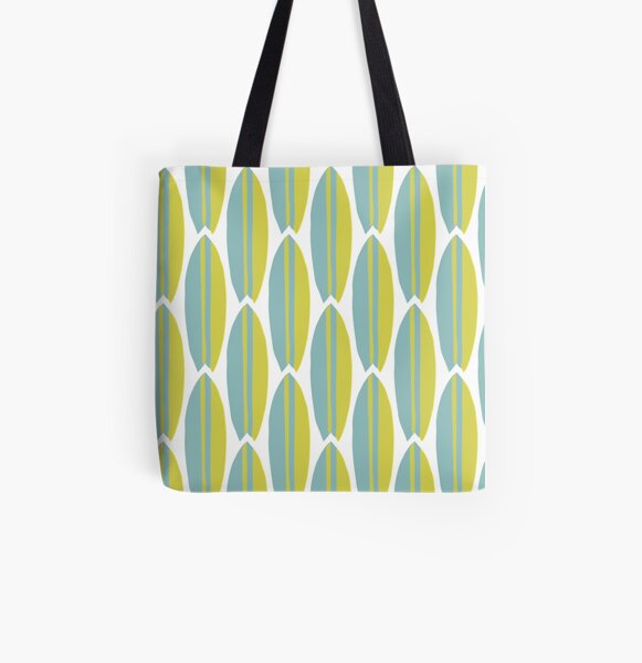Surfboard Allover-Print Tote Bag