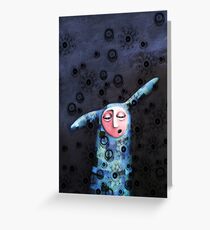 Sad, lonely and bored Greeting Card