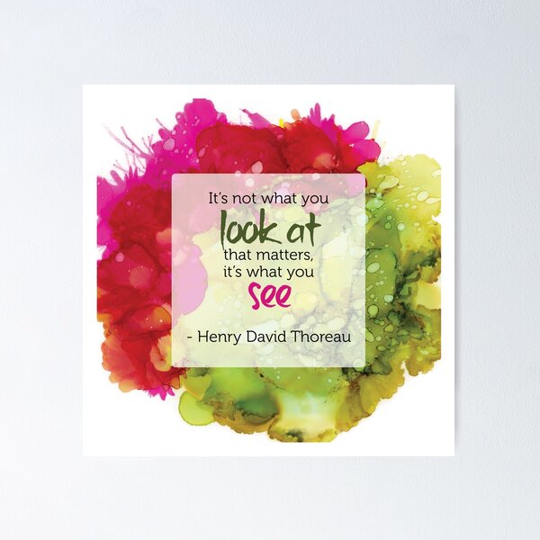 Inspirational Quote - Alcohol Ink Poster