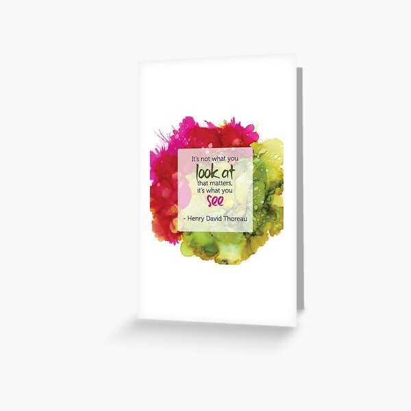 Inspirational Quote - Alcohol Ink Greeting Card
