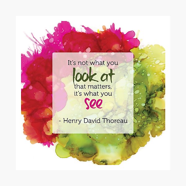 Inspirational Quote - Alcohol Ink Photographic Print
