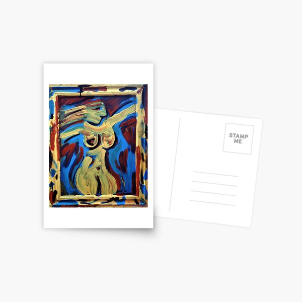 Woman Wild Postcard