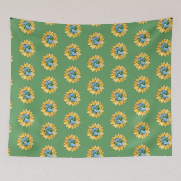 Item preview, Watercolor Earth Sunflower designed and sold by FrictionMaxxing.