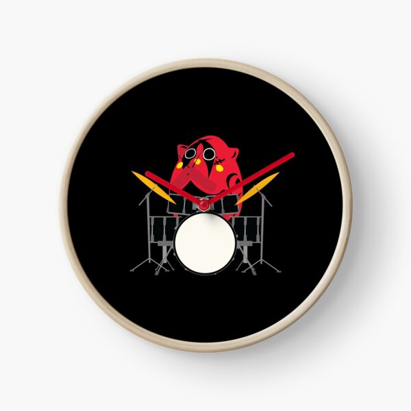 Nyango Star Mascot Drummer Clock