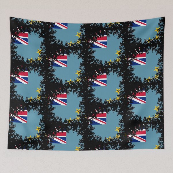 Item preview, Tuvalu flag color splashes designed and sold by 1681830934131.