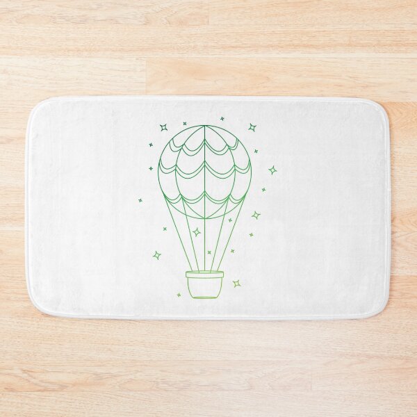 Item preview, Green Hot Air Balloon designed and sold by Designasaur Trinkets.
