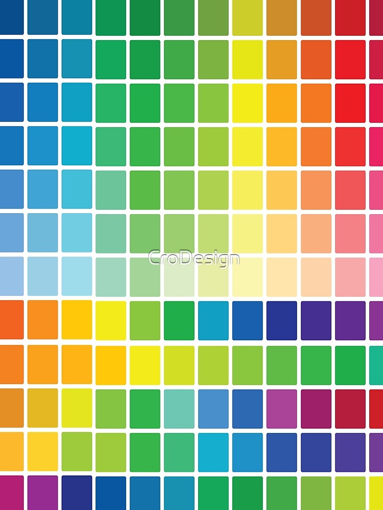 Thumbnail 3 of 3, Scarf, Abstract Color Chart Palette Guide designed and sold by CroDesign.
