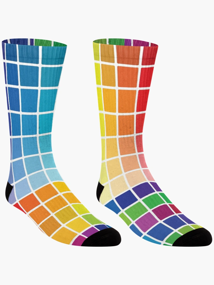 Thumbnail 3 of 5, Socks, Abstract Color Chart Palette Guide designed and sold by CroDesign.