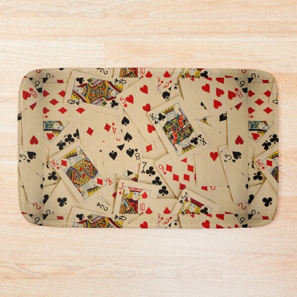 Item preview, Scattered Pack of Playing Cards Hearts Clubs Diamonds Spades Pattern designed and sold by HotHibiscus.