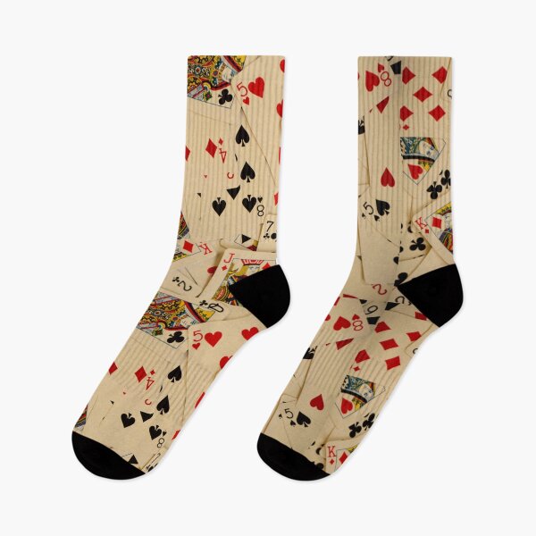 Item preview, Scattered Pack of Playing Cards Hearts Clubs Diamonds Spades Pattern designed and sold by HotHibiscus.