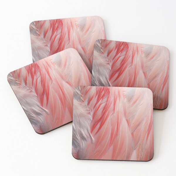 Item preview, Flamingo Coral Pink Feathers Photograph designed and sold by HotHibiscus.