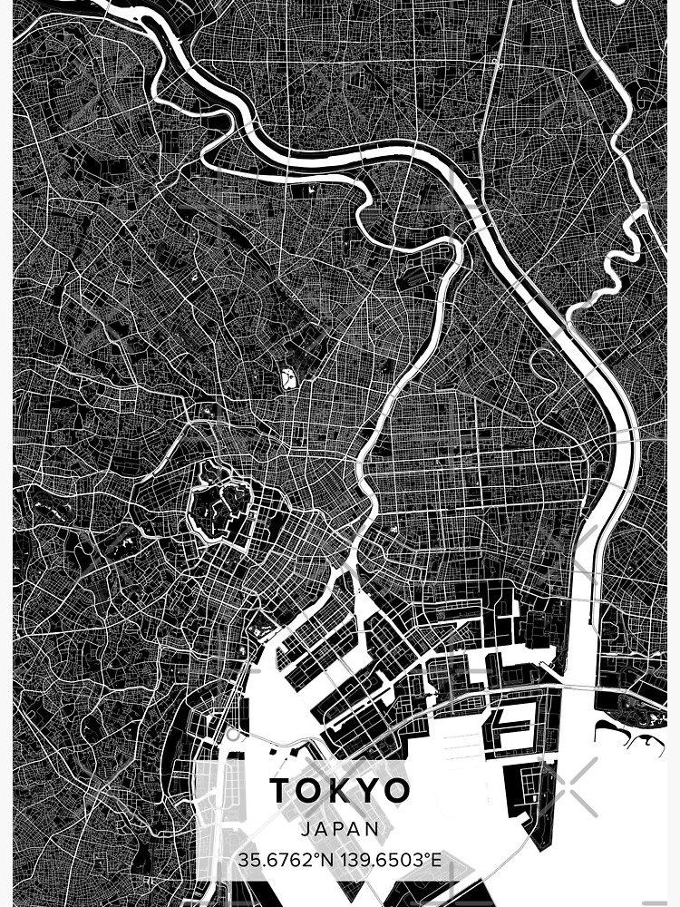 Tokyo Map | Art Board Print