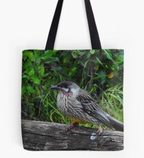 Red Wattle Bird (Anthochaera carunculata) Tote Bag