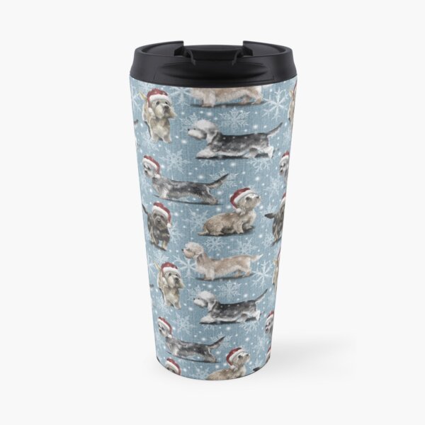The Christmas Dandie Dinmont Terrier Travel Mug