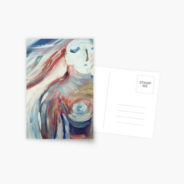Sad Woman Postcard