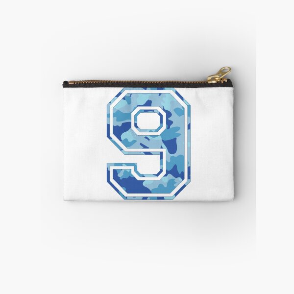 Item preview, Team Sports Uniform Number #9 - Blue Camouflage designed and sold by RiplMedia.