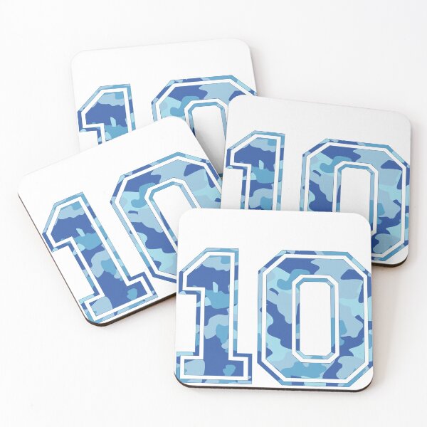 Item preview, Team Sports Uniform Number #10 - Blue Camouflage designed and sold by RiplMedia.