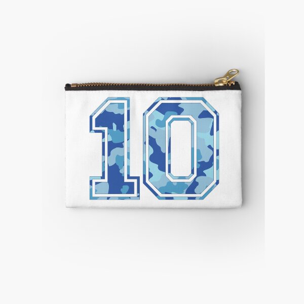 Item preview, Team Sports Uniform Number #10 - Blue Camouflage designed and sold by RiplMedia.