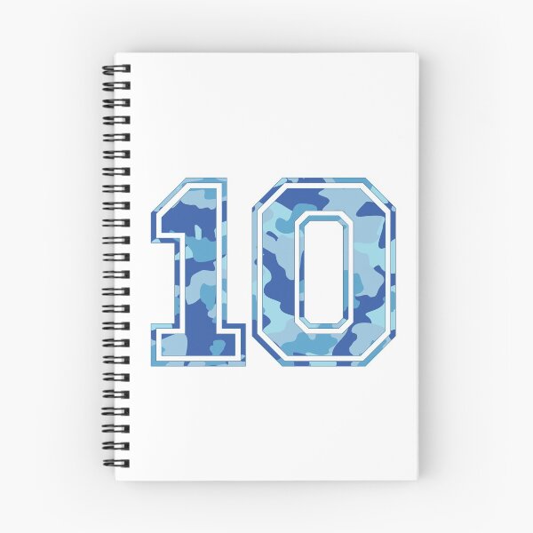 Item preview, Team Sports Uniform Number #10 - Blue Camouflage designed and sold by RiplMedia.