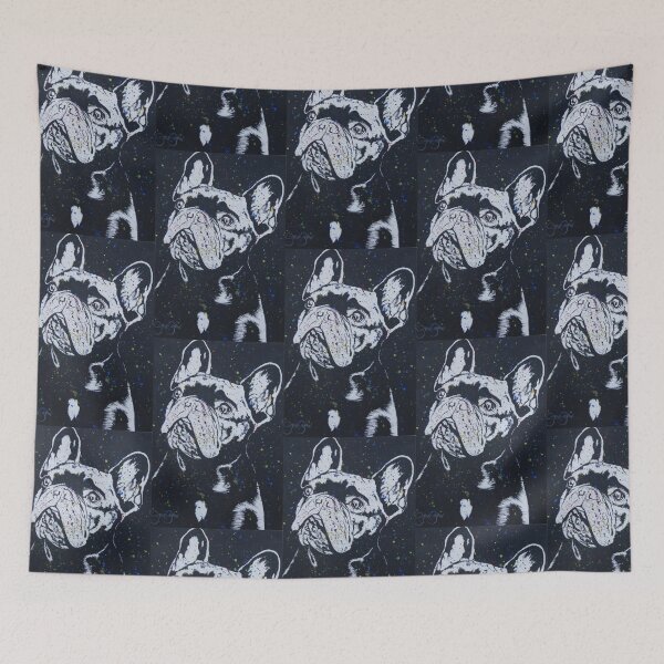 Item preview, Contemplative Frenchie designed and sold by SteShawPainting.