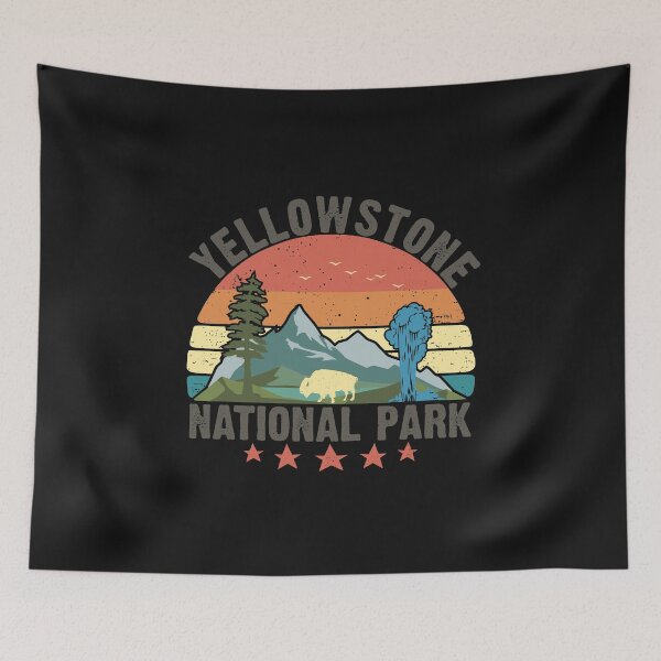 Item preview, Yellowstone National Park Wyoming mountains landscape volcano geyser designed and sold by alenaz.