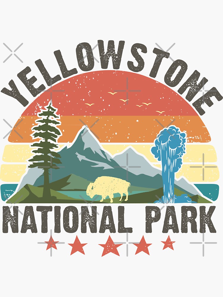 Stationery Single Die Cut Vinyl Sticker Yellowstone Sticker Bumper ...