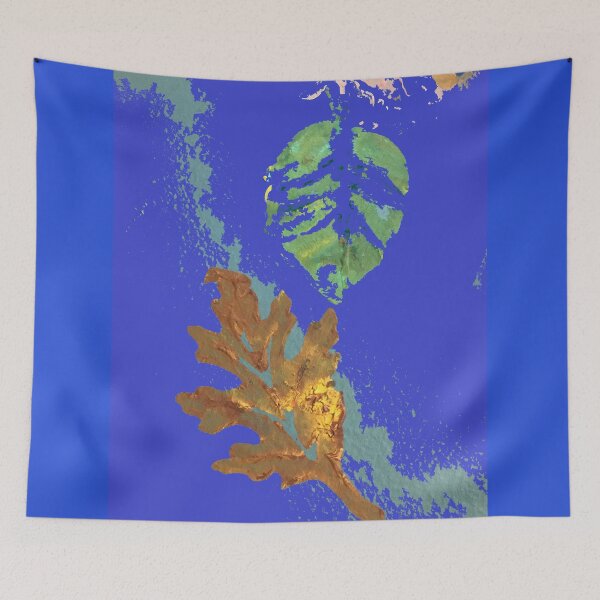 Item preview, Autumn Oak Leaf on Royal Blue designed and sold by djrunnels.