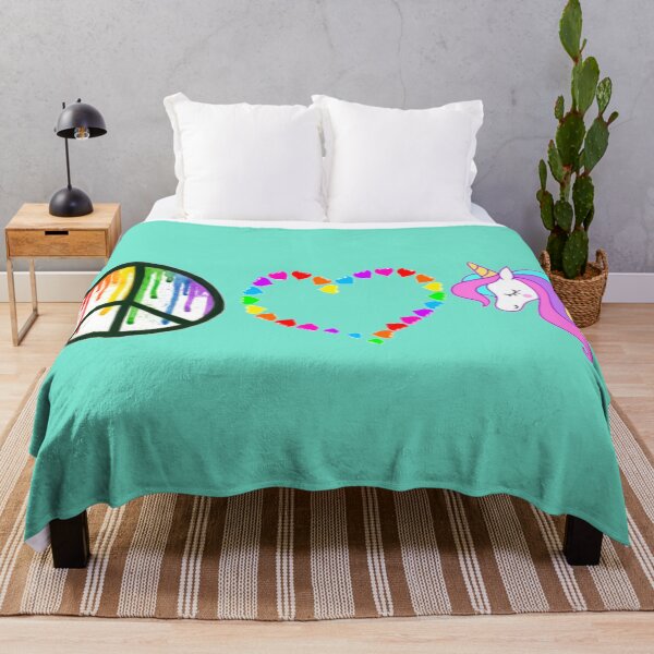 Item preview, Peace, Love, and Unicorns designed and sold by anneweidner10.