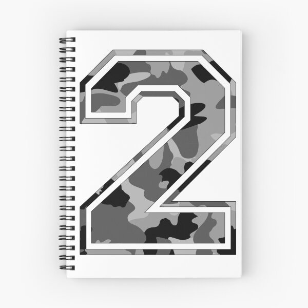 Item preview, Team Sports Uniform Number #2 - Black Camouflage designed and sold by RiplMedia.