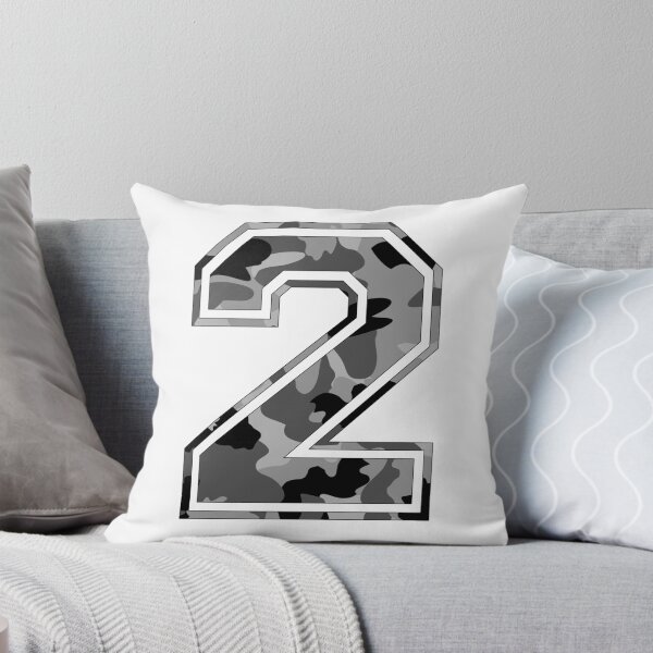 Item preview, Team Sports Uniform Number #2 - Black Camouflage designed and sold by RiplMedia.